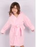 Kid's Cute Cat with Crown and Tail Microfiber Hooded Robe W/Strap
